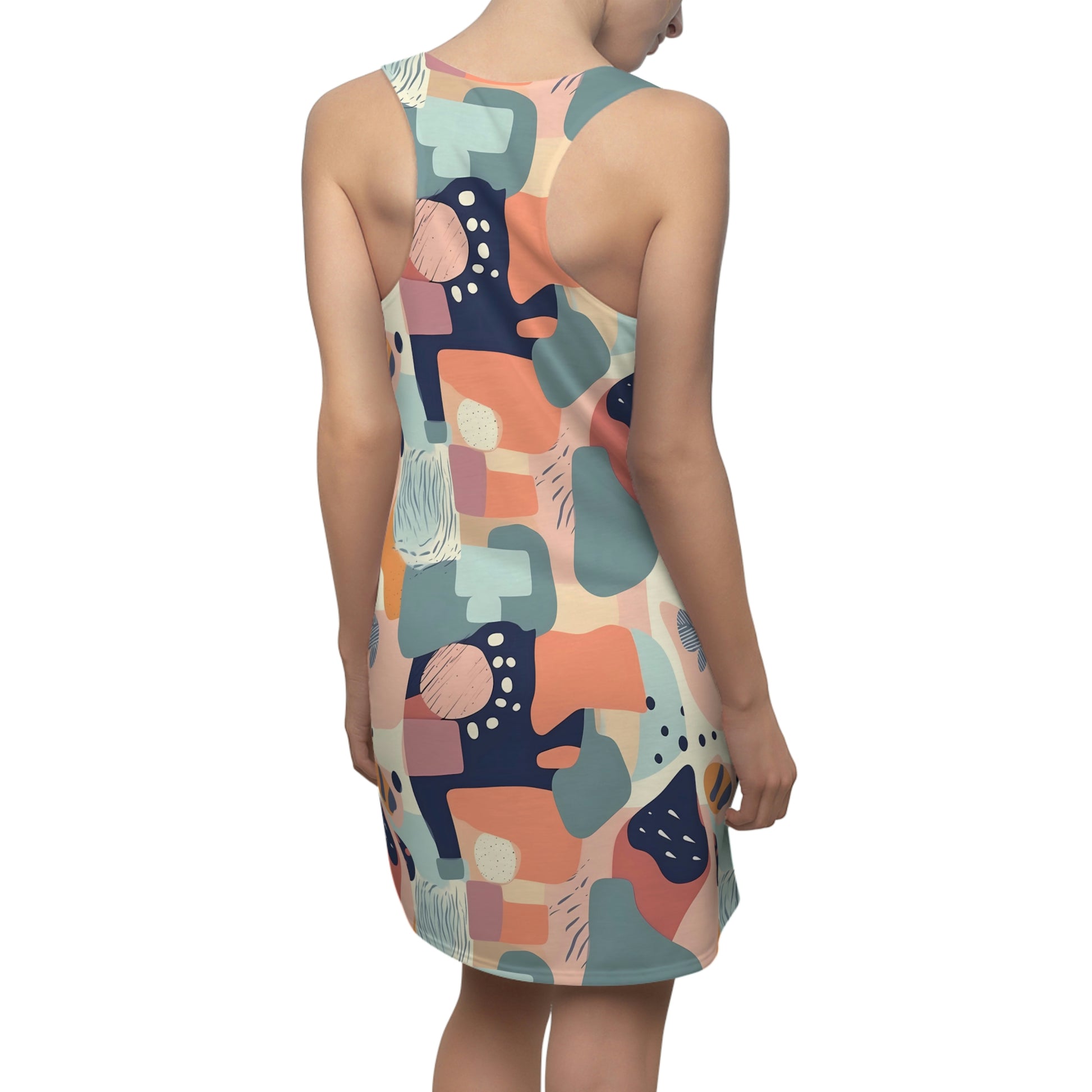 Pastel Shapes Pattern Dress