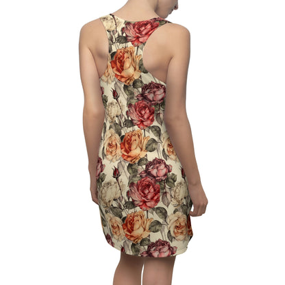 Vintage Roses Pattern Dress