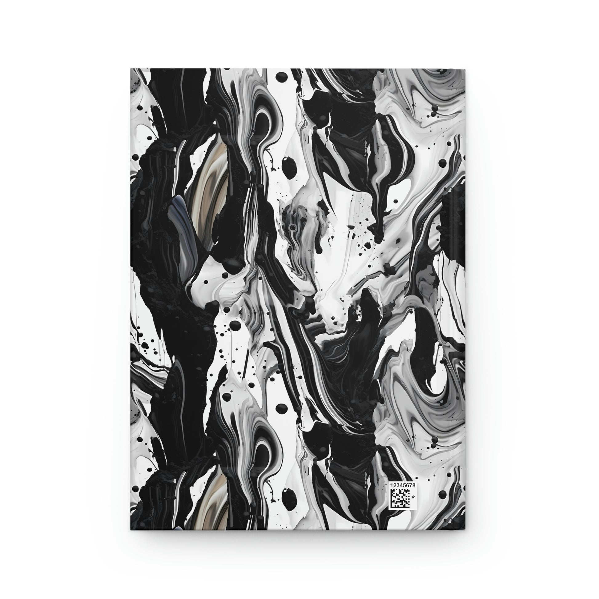 Black and White Marble Pattern Journal