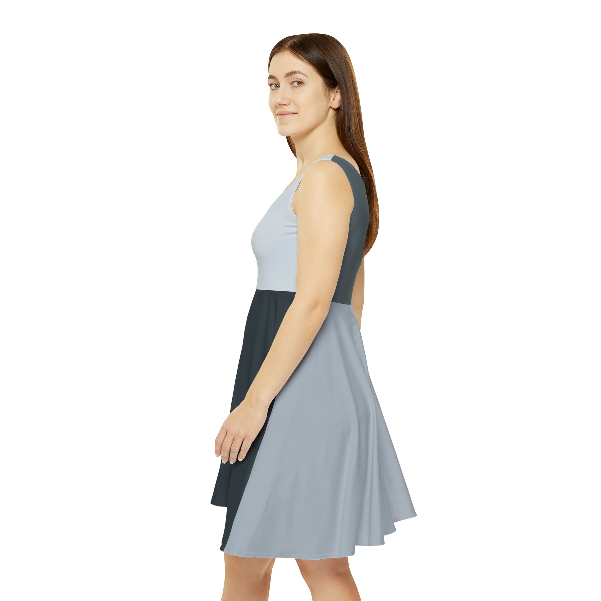 Block Party Skater Dress - Gray