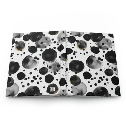 Black Polka Dots Pattern Journal