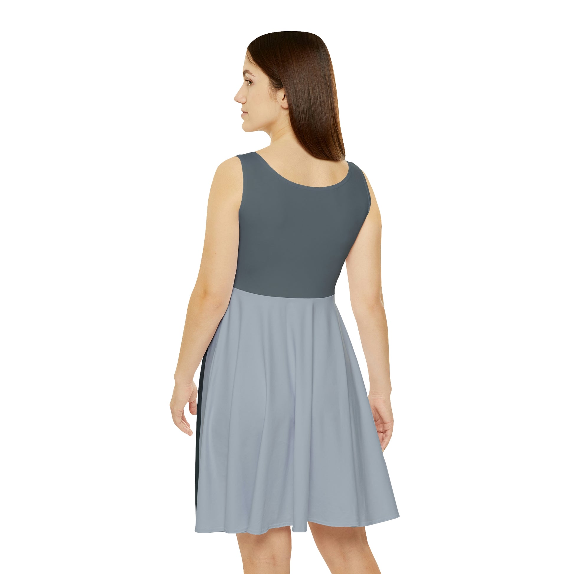 Block Party Skater Dress - Gray