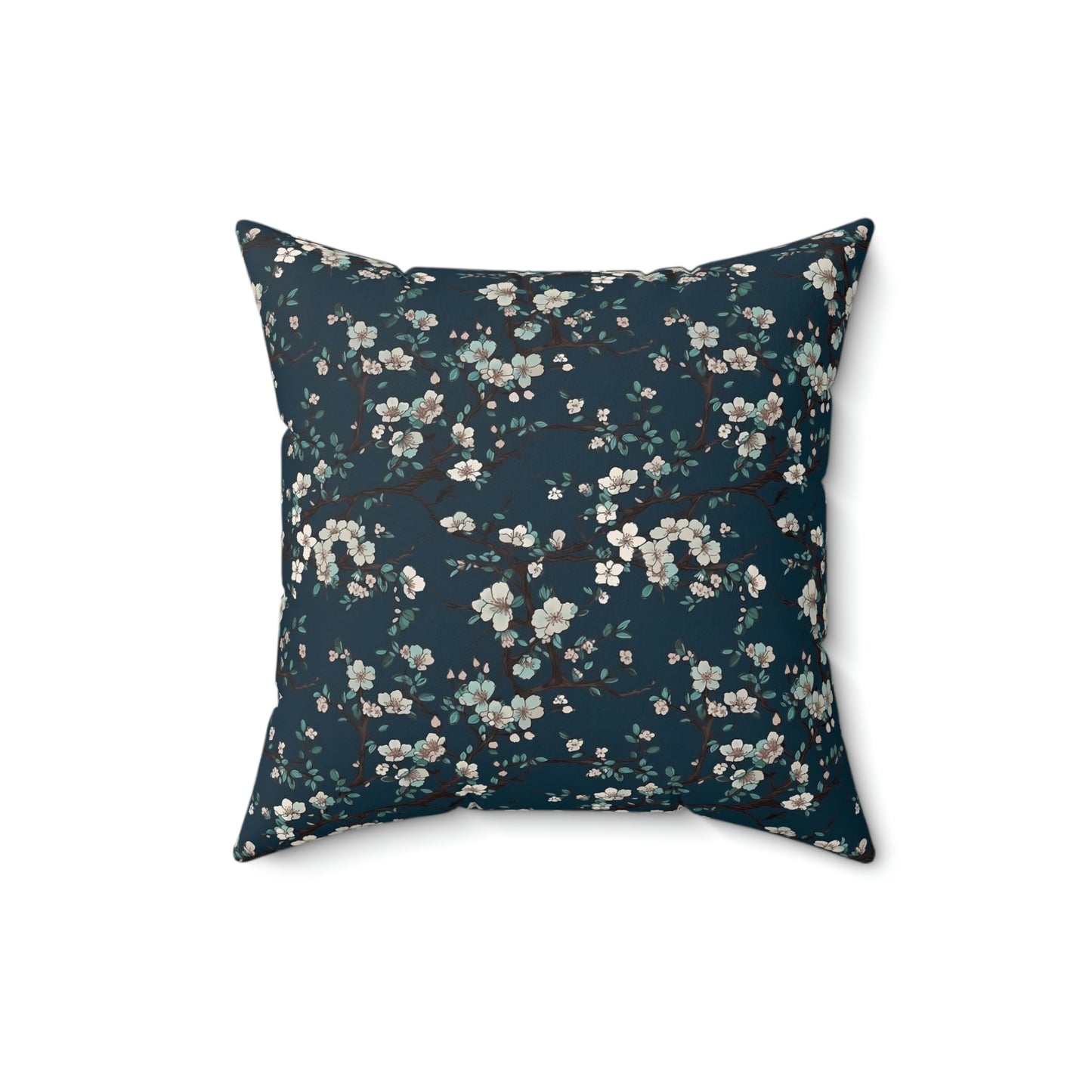 Cherry Blossoms Pattern Square Pillow