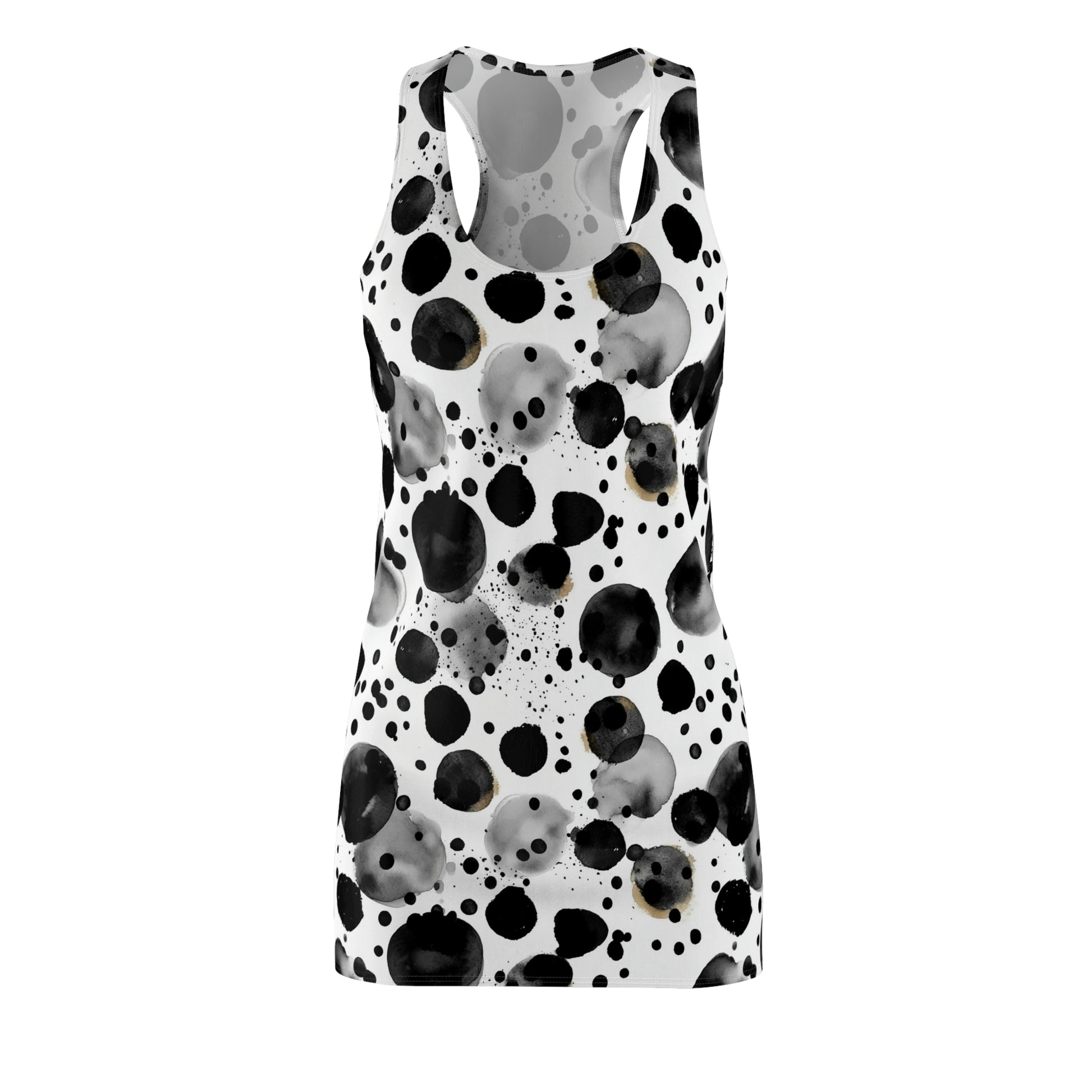 Black Polka Dots Pattern Dress