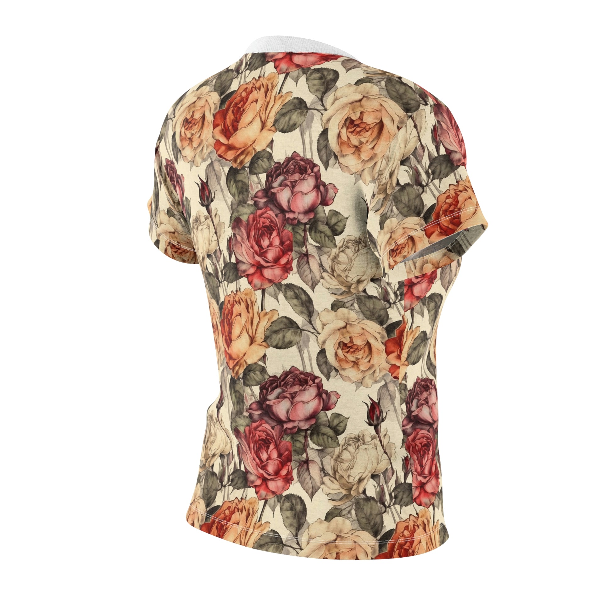 Vintage Roses Pattern T-Shirt