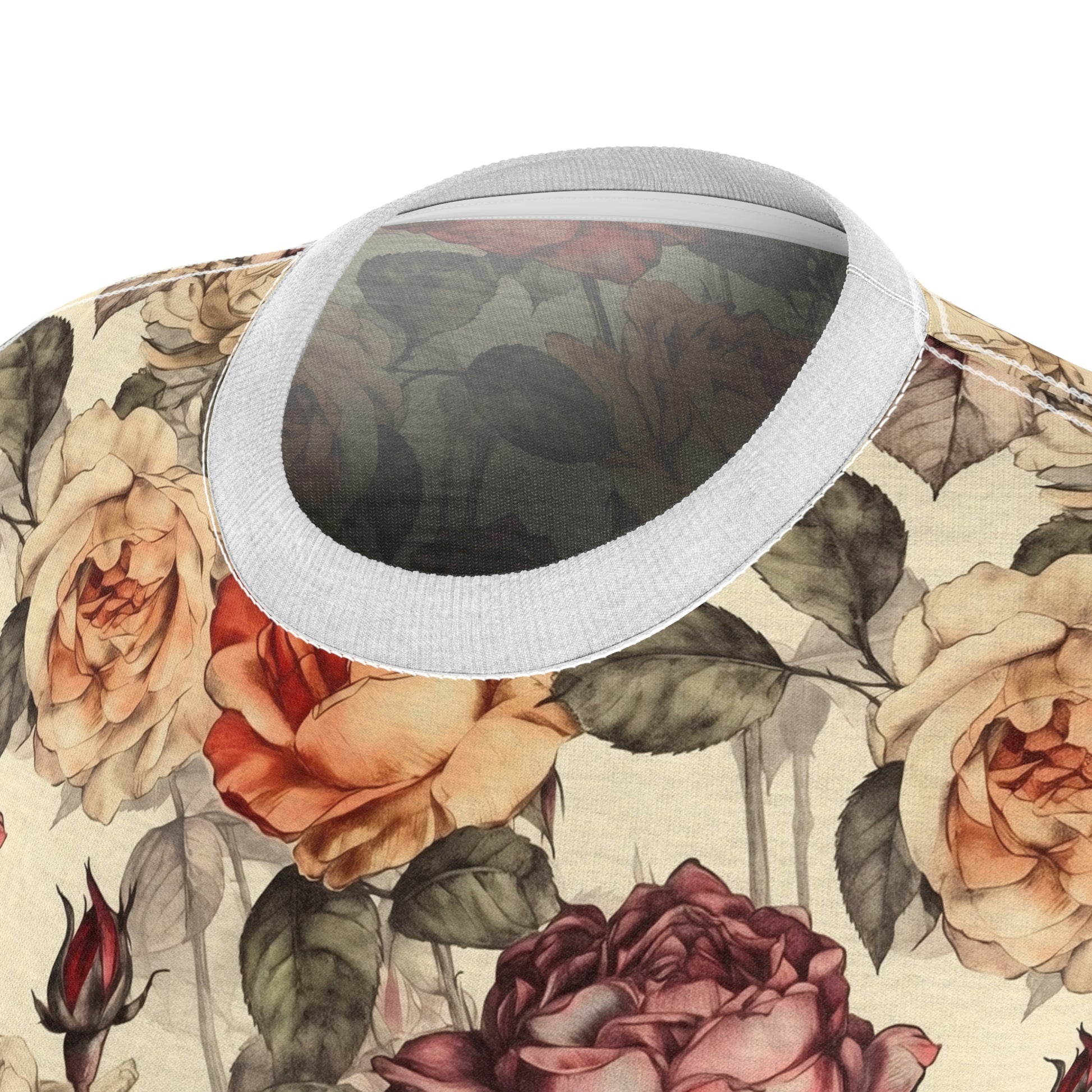 Vintage Roses Pattern T-Shirt