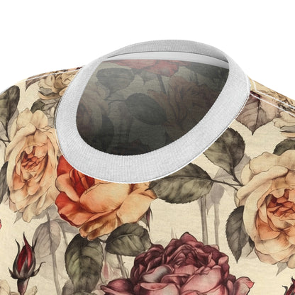 Vintage Roses Pattern T-Shirt