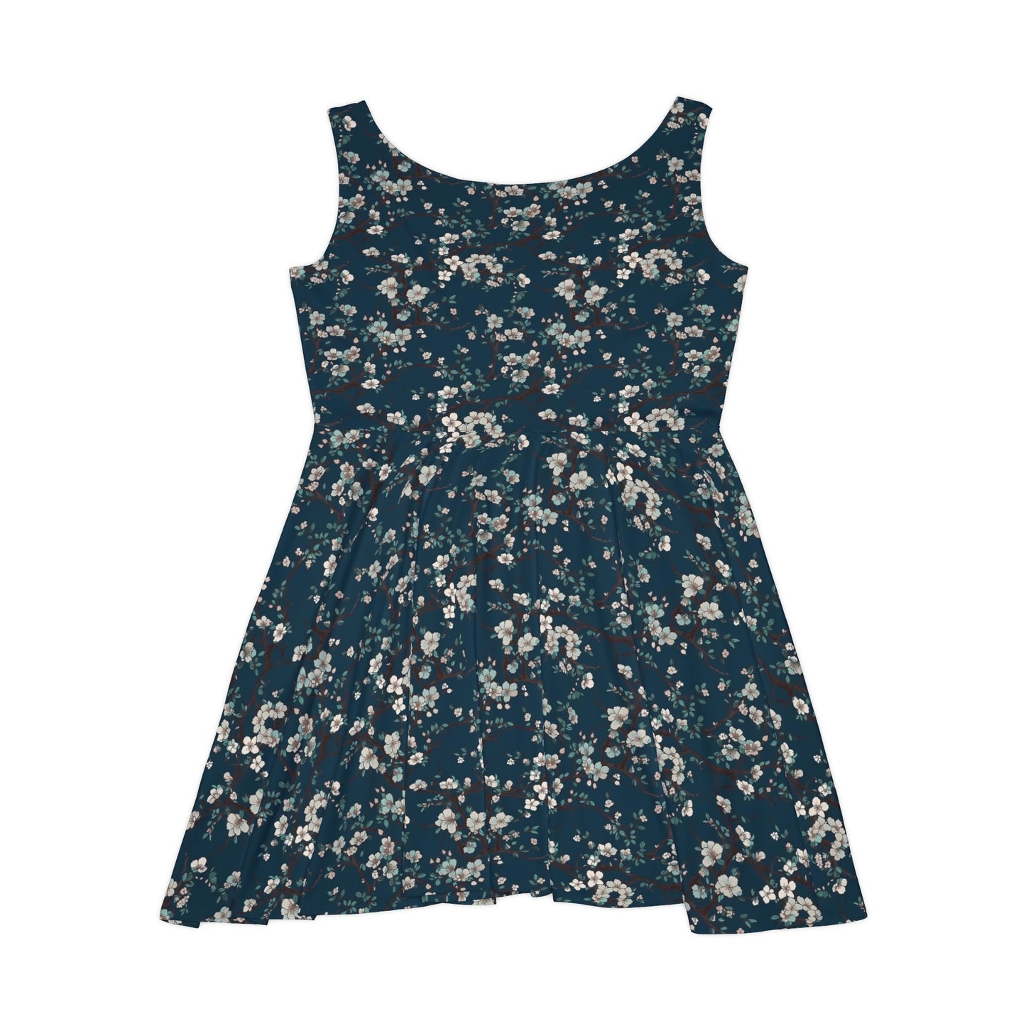 Cherry Blossoms Pattern Skater Dress