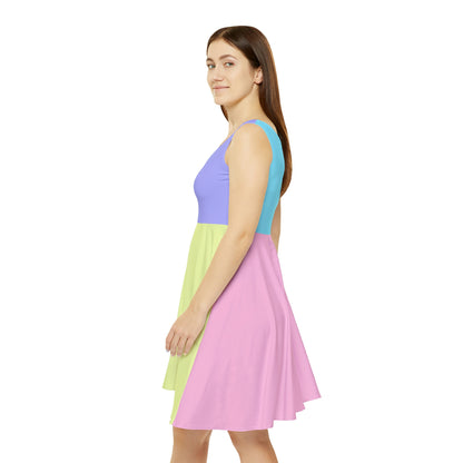 Block Party Skater Dress - Pastel