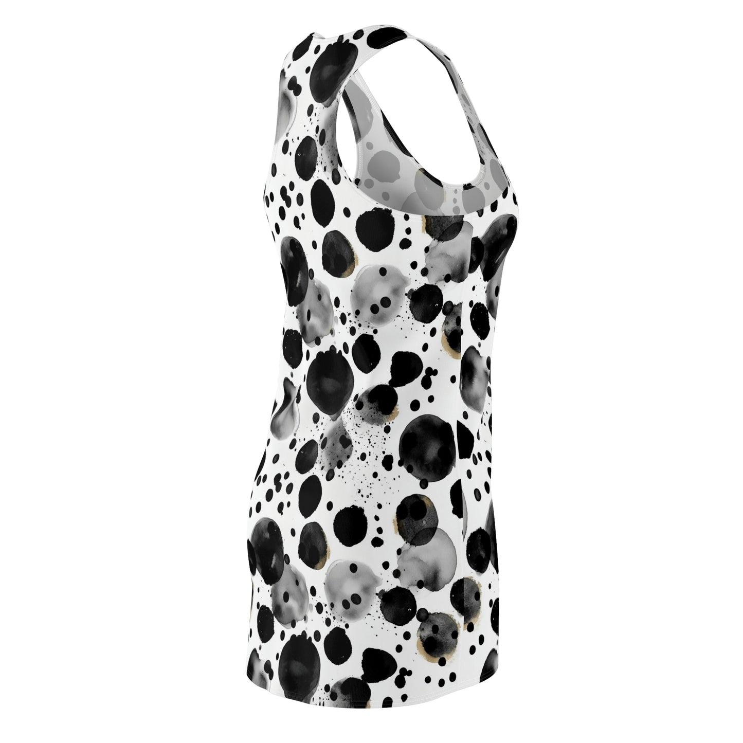 Black Polka Dots Pattern Dress