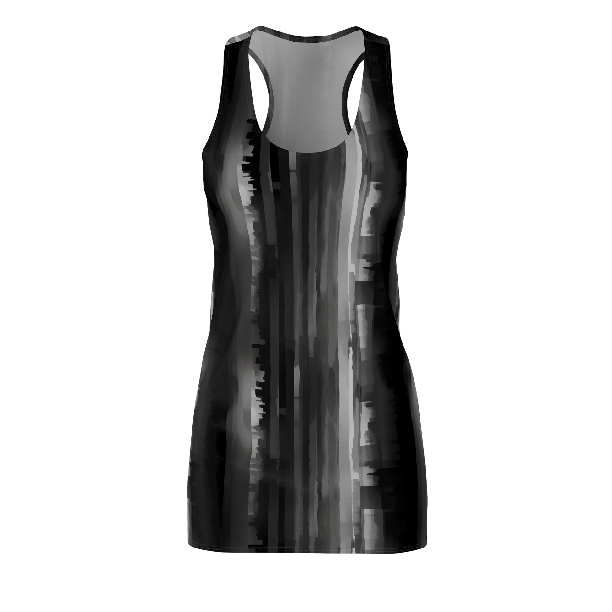 Black and Grey Charcoal Fade Dress