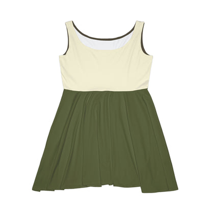 Block Party Skater Dress - Green