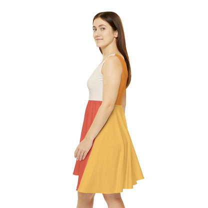 Block Party Skater Dress - Warm