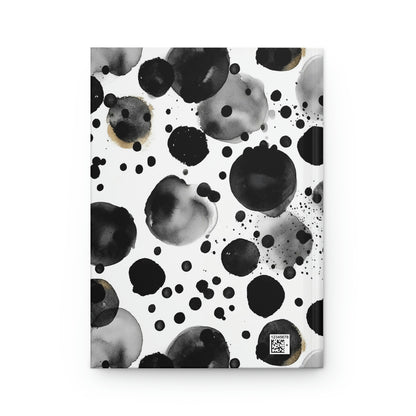 Black Polka Dots Pattern Journal