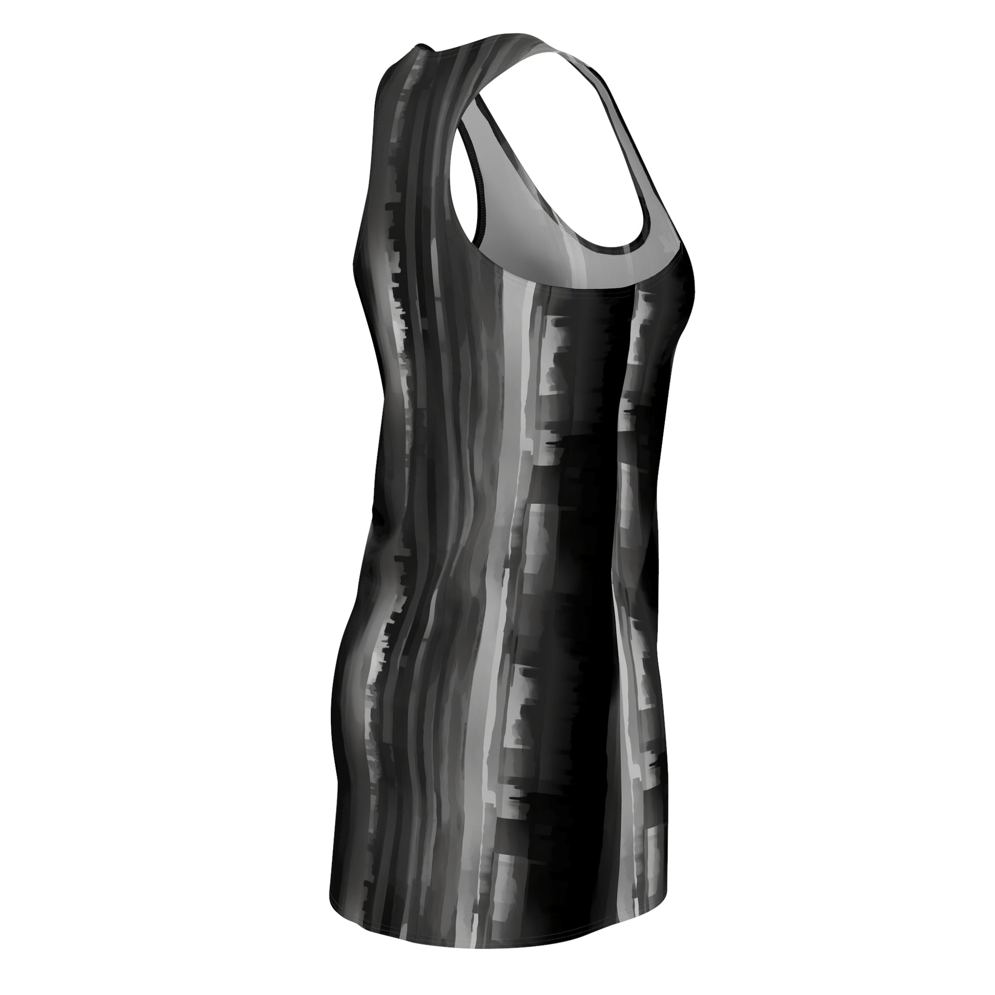 Black and Grey Charcoal Fade Dress