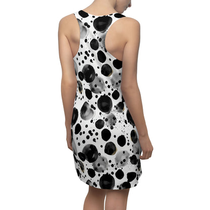 Black Polka Dots Pattern Dress