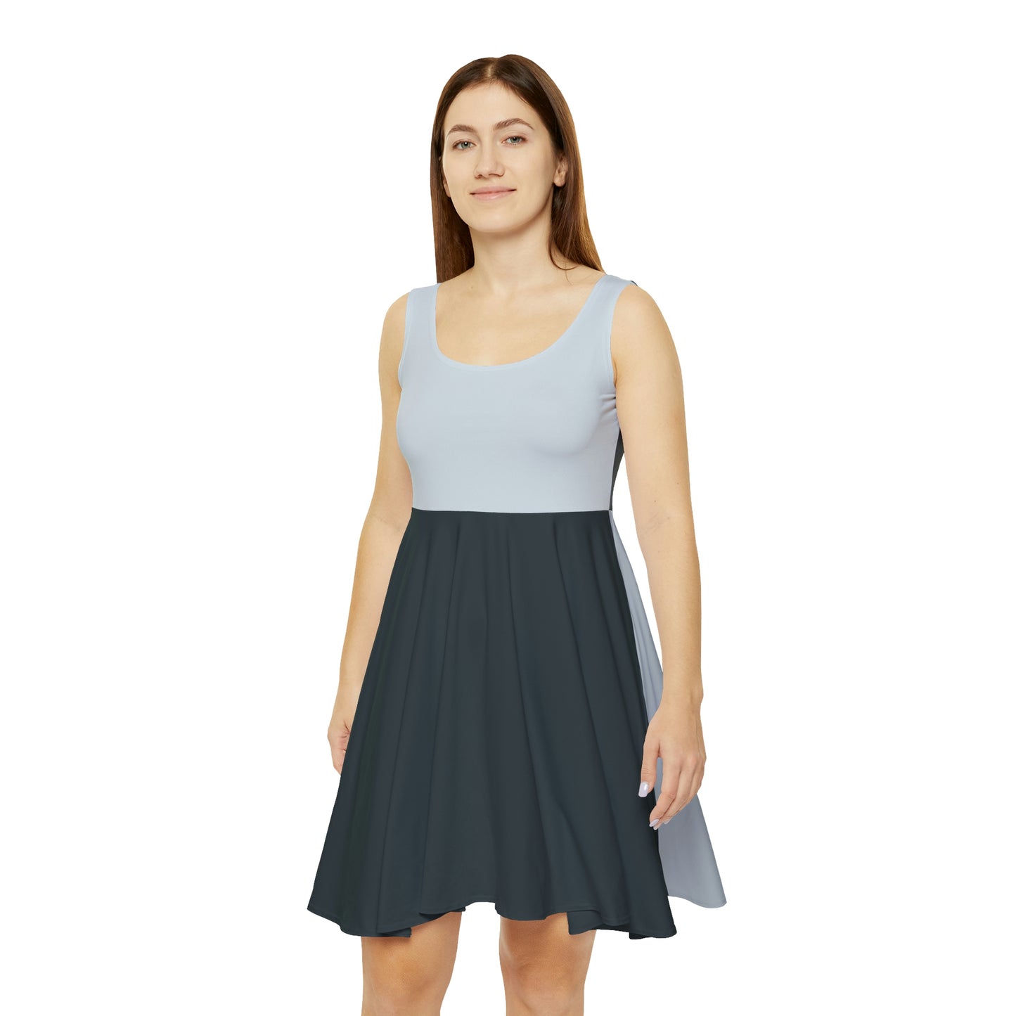 Block Party Skater Dress - Gray