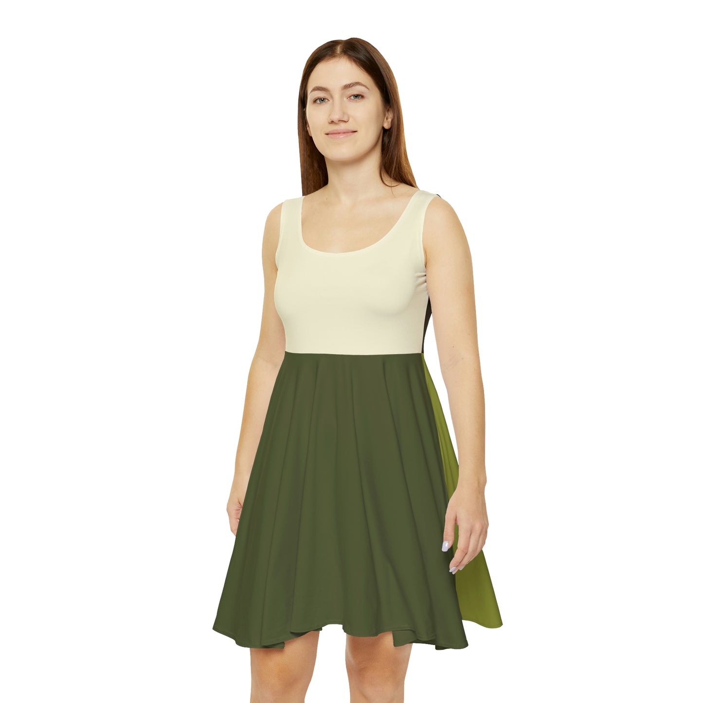 Block Party Skater Dress - Green