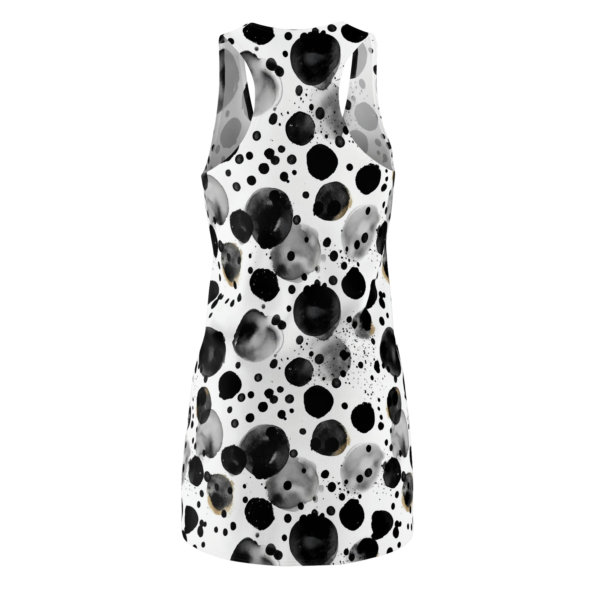 Black Polka Dots Pattern Dress