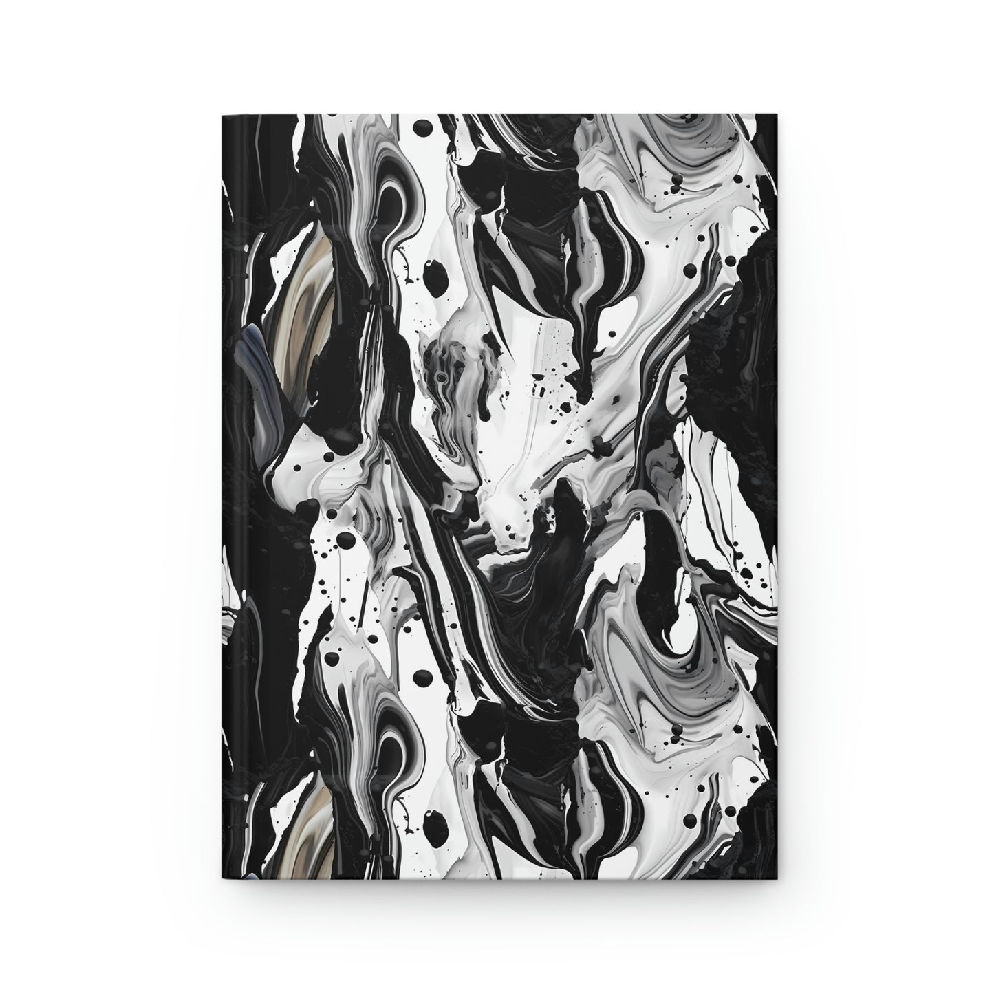 Black and White Marble Pattern Journal