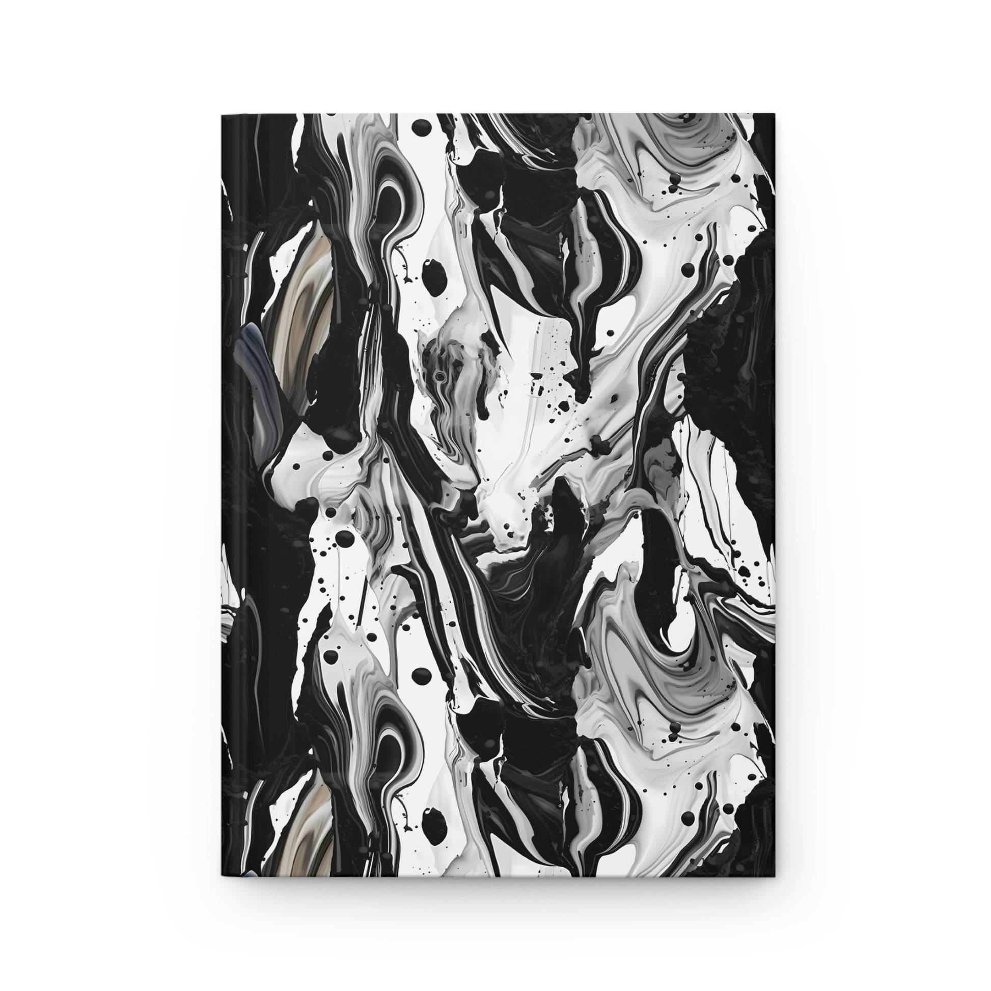 Black and White Marble Pattern Journal