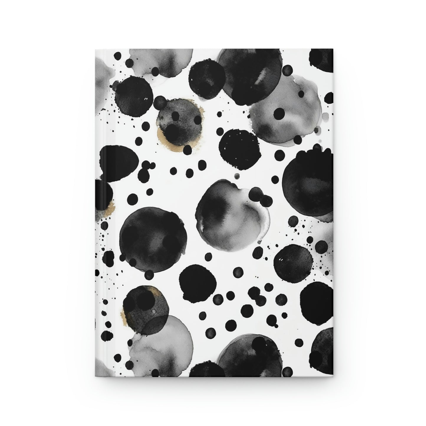 Black Polka Dots Pattern Journal