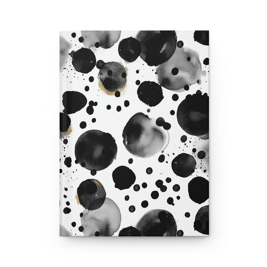 Black Polka Dots Pattern Journal