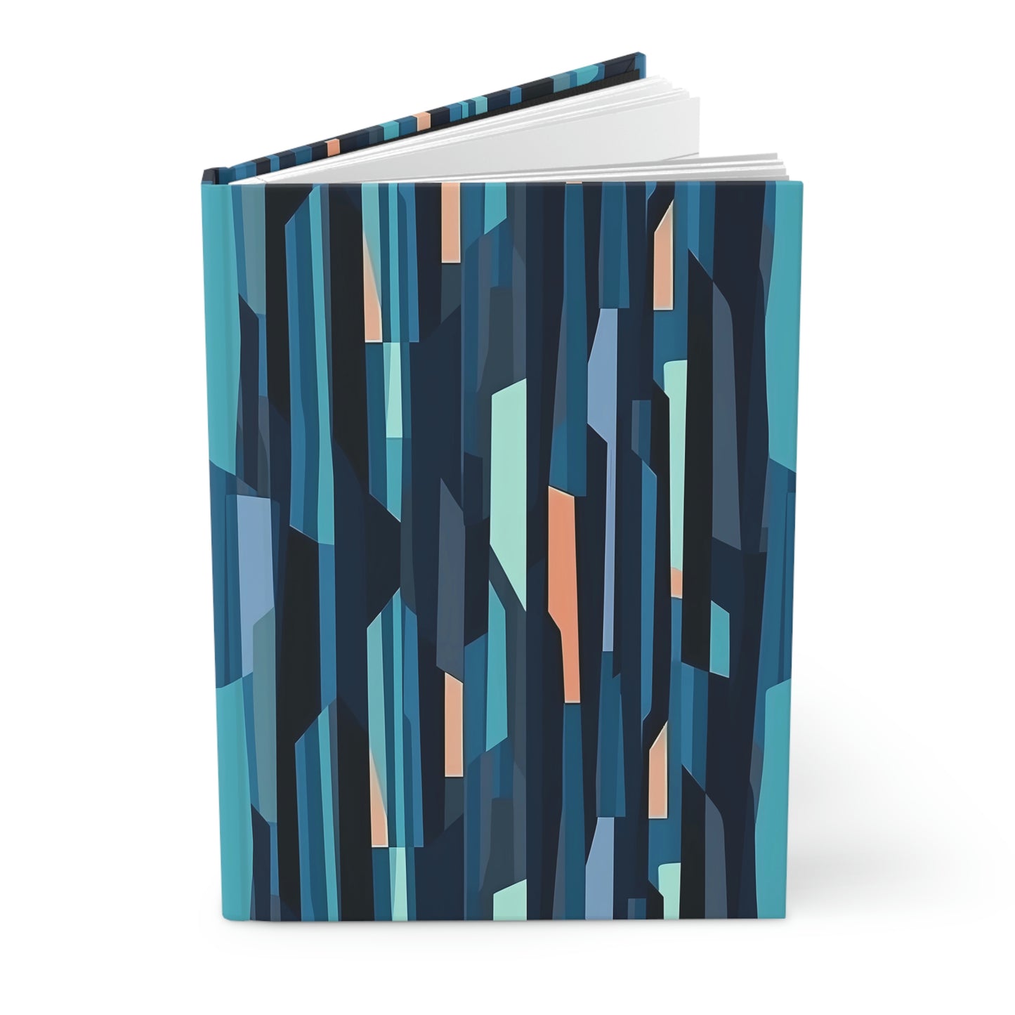 Cobalt Dreams Journal, blue stripes pattern