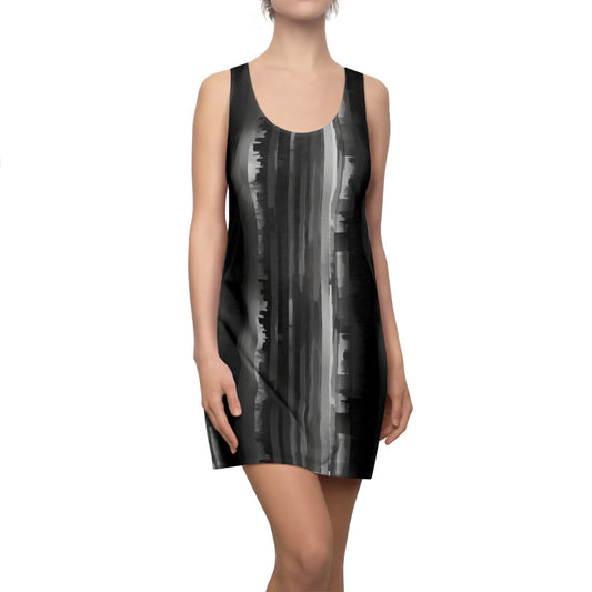 Black and Grey Charcoal Fade Dress