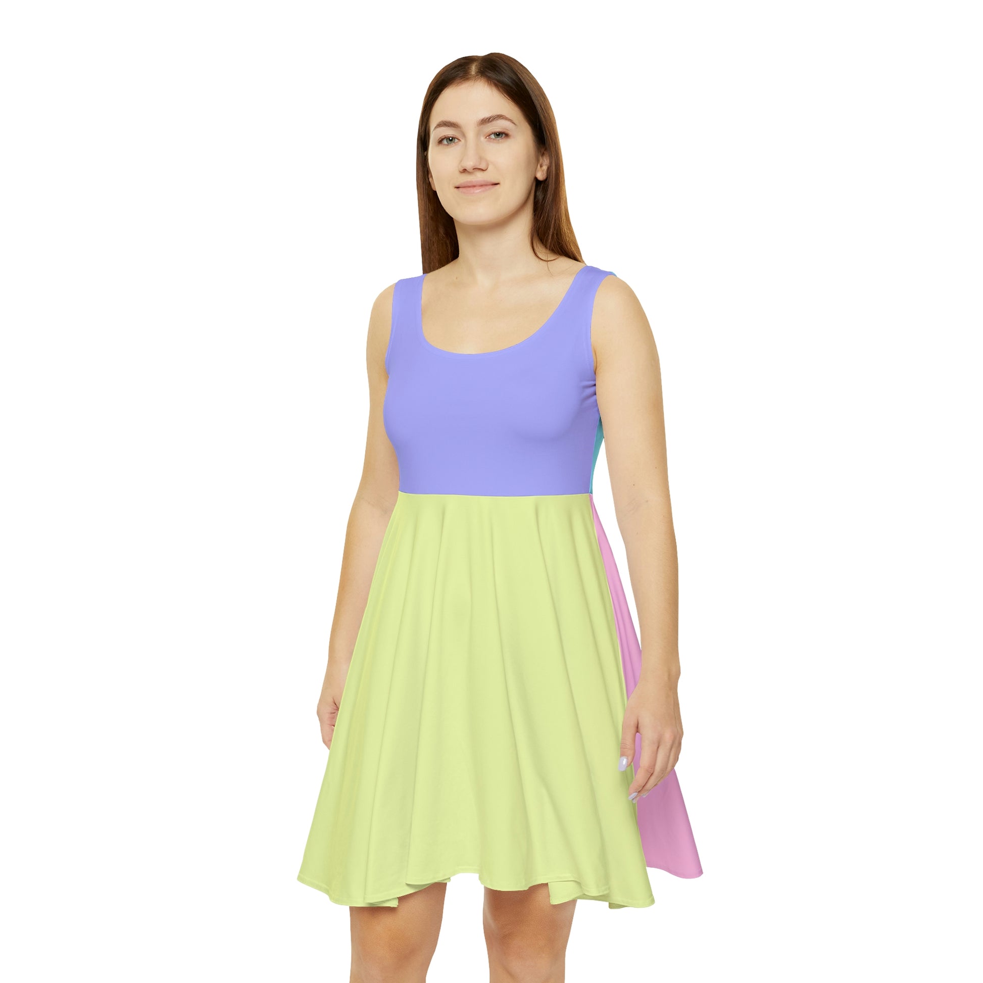 Block Party Skater Dress - Pastel