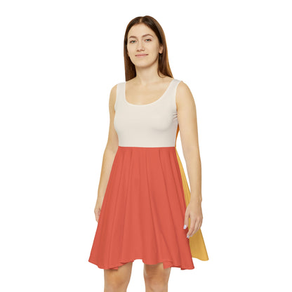 Block Party Skater Dress - Warm