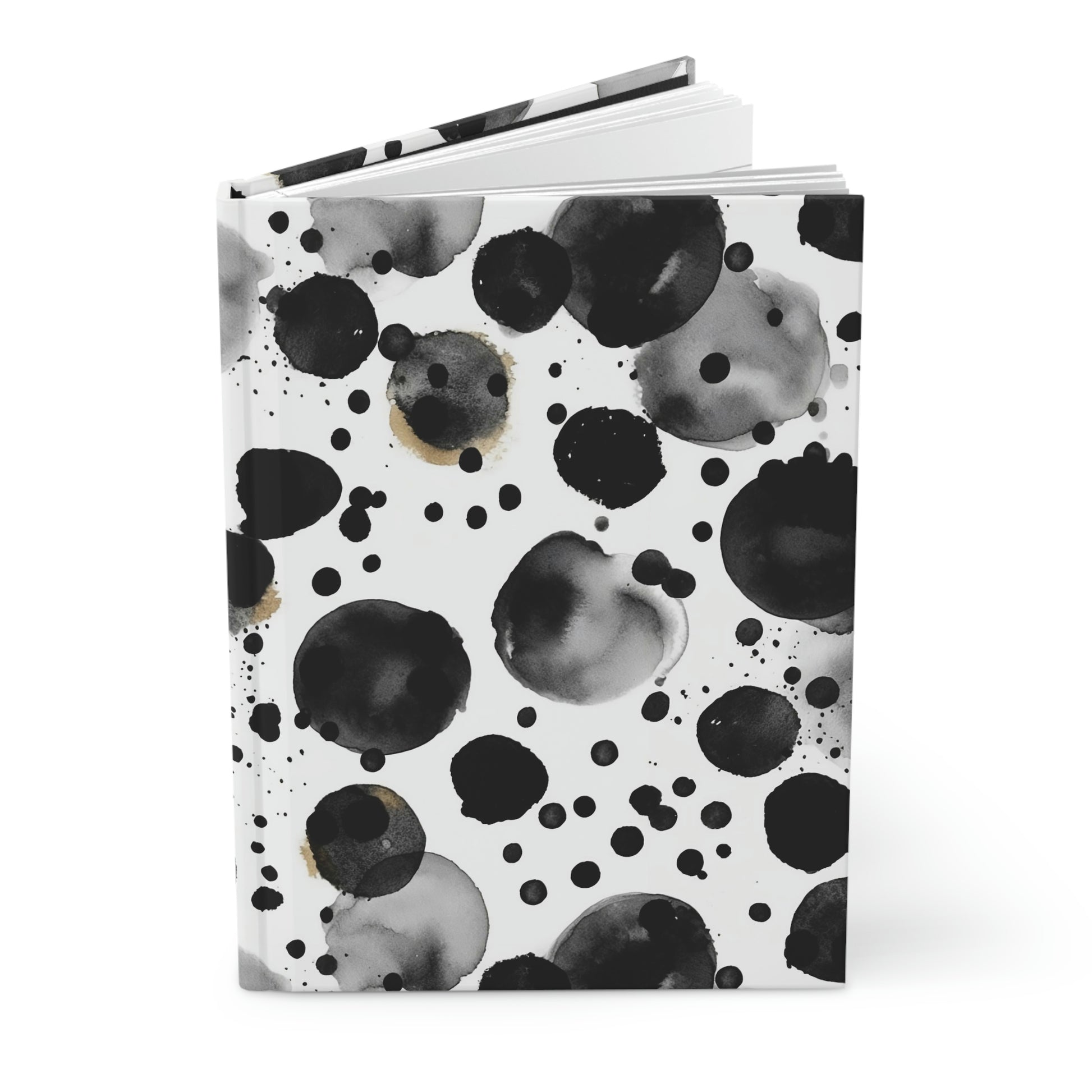 Black Polka Dots Pattern Journal