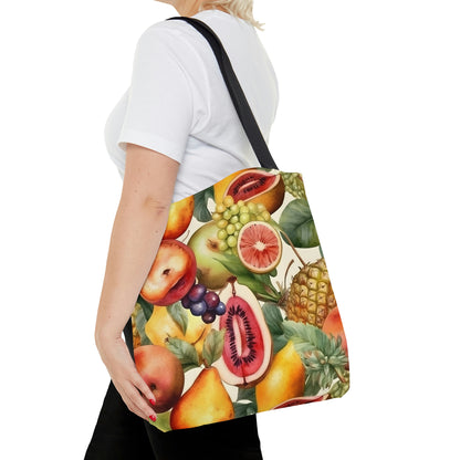 Fruit Splash Tote Bag, fruit pattern