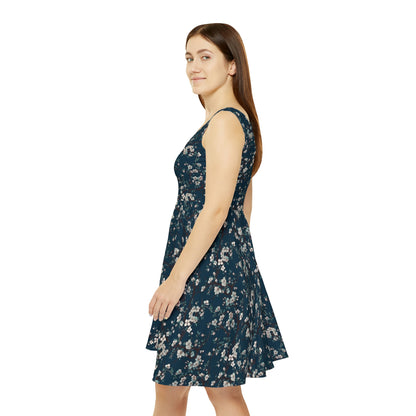 Cherry Blossoms Pattern Skater Dress