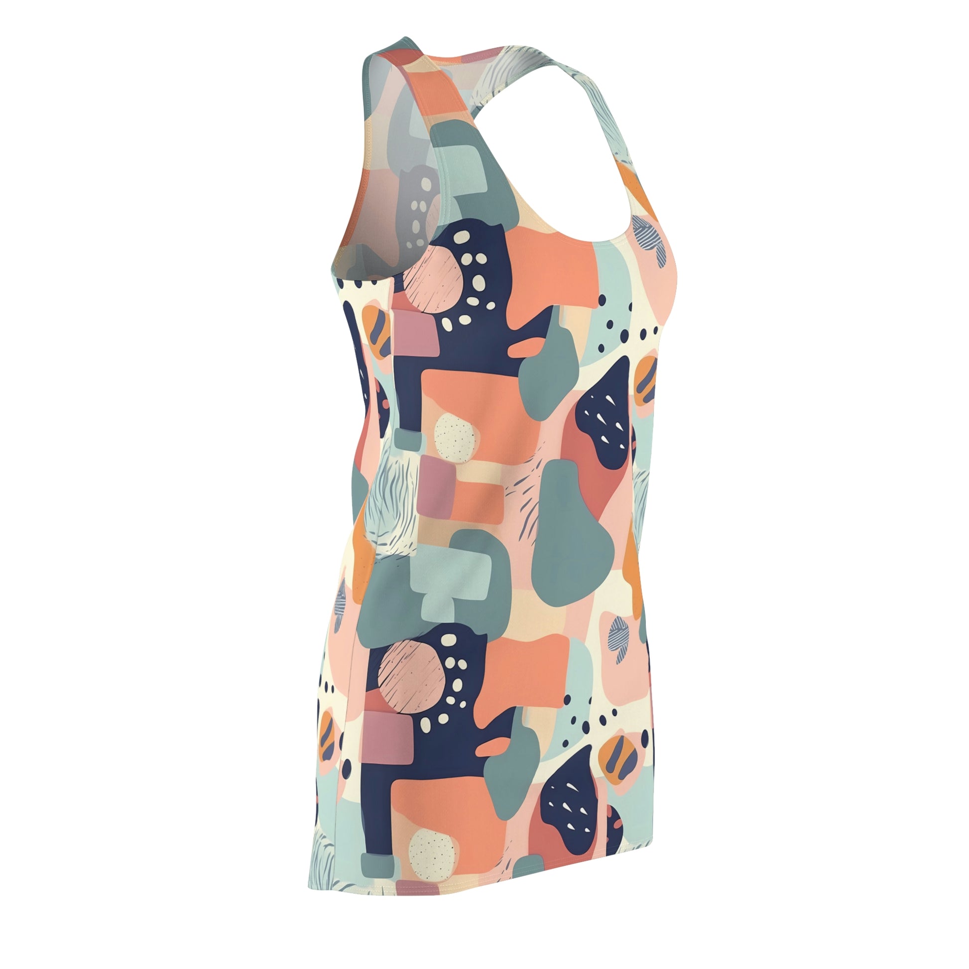 Pastel Shapes Pattern Dress