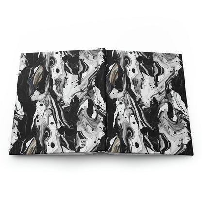 Black and White Marble Pattern Journal