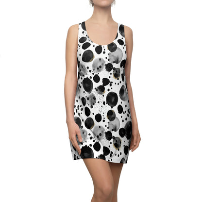 Black Polka Dots Pattern Dress