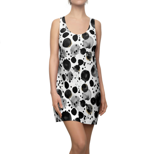 Black Polka Dots Pattern Dress