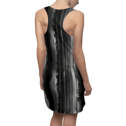 Black and Grey Charcoal Fade Dress