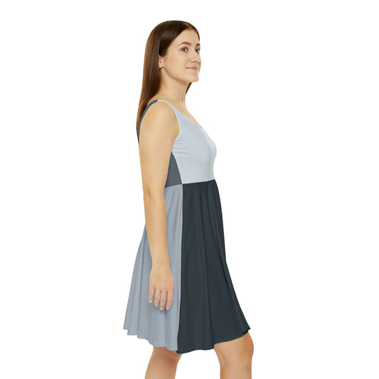 Block Party Skater Dress - Gray